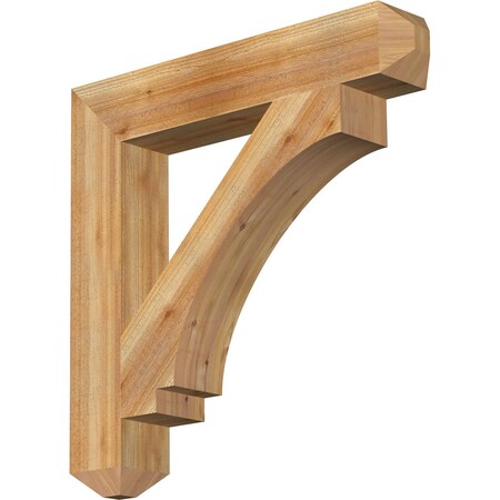 Ekena Millwork Imperial Craftsman Rough Sawn Bracket, Western Red Cedar, 6"W x 36"D x 36"H BKT06X36X36IMP04RWR